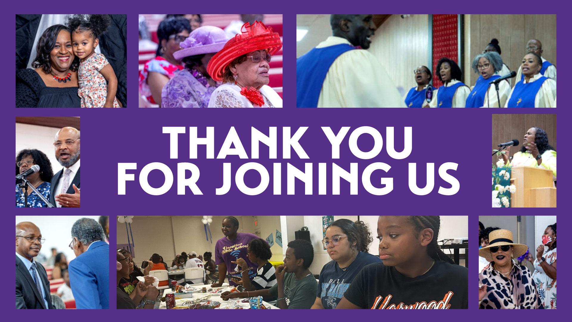 Thank you for joining us, with photos of the Carter community